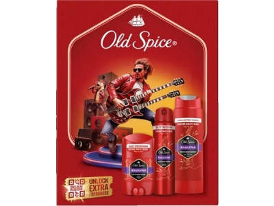 OLD SPICE VK  Rockstar  (deo st.+ deo spr. + spr. gel)