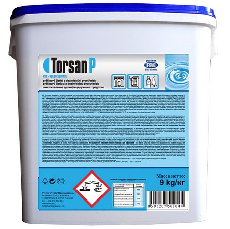 TORSAN P dezinfekční a odmašťovací prášek 9 kg kbelík