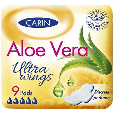 CARINE Aloe Vera Ultra Wings 9 ks