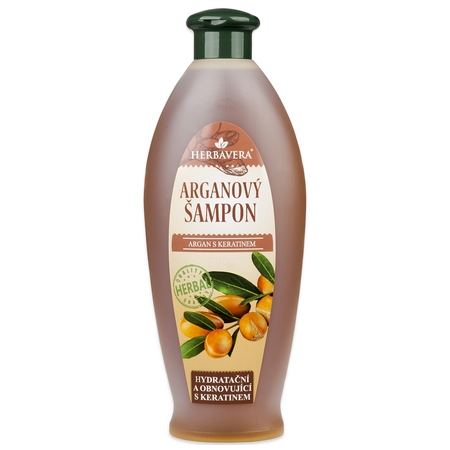 HERBAVERA šampon arganový s keratinem 550 ml