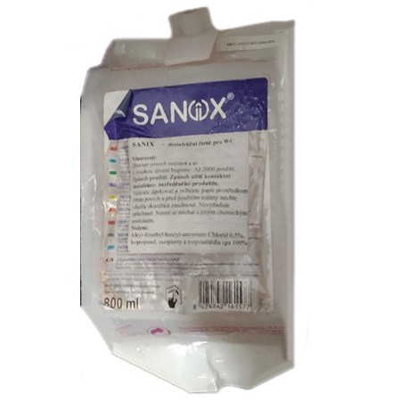 SANIX NEW 800 ml sanitární roztok na sedátka WC