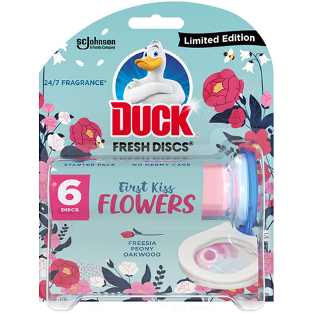 DUCK Fresh Discs čistič WC First Kiss Flowers 36 ml